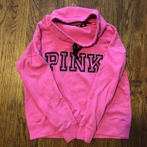 PINK cowl neck sweatshirt